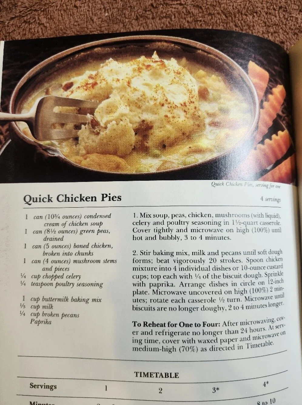 Betty Crocker Microwave Cookbook Vintage 1981